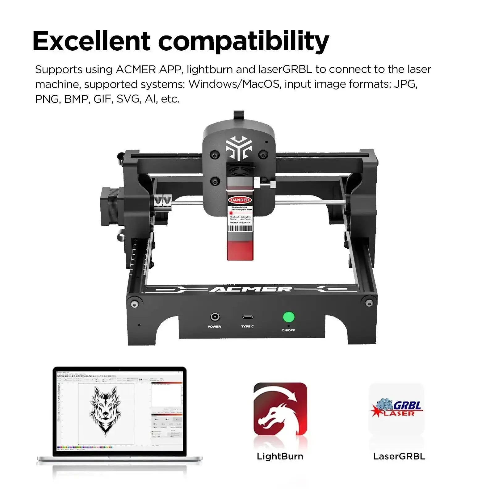 ACMER S1 Portable Laser Engraver Mini Machine - Micflip