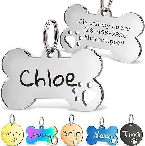 Pet Collar Engraved Tag - Micflip