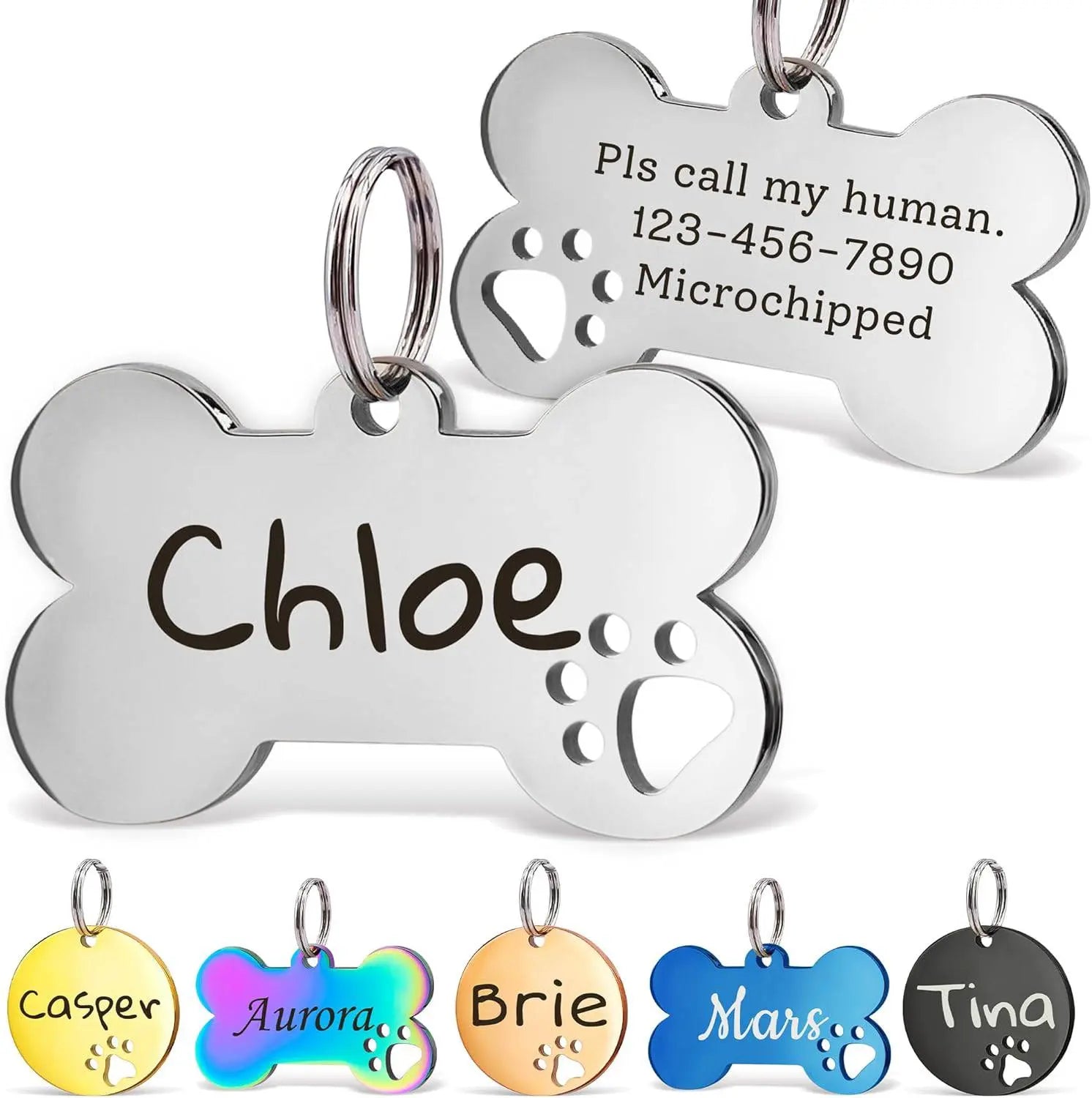 Pet Collar Engraved Tag - Micflip