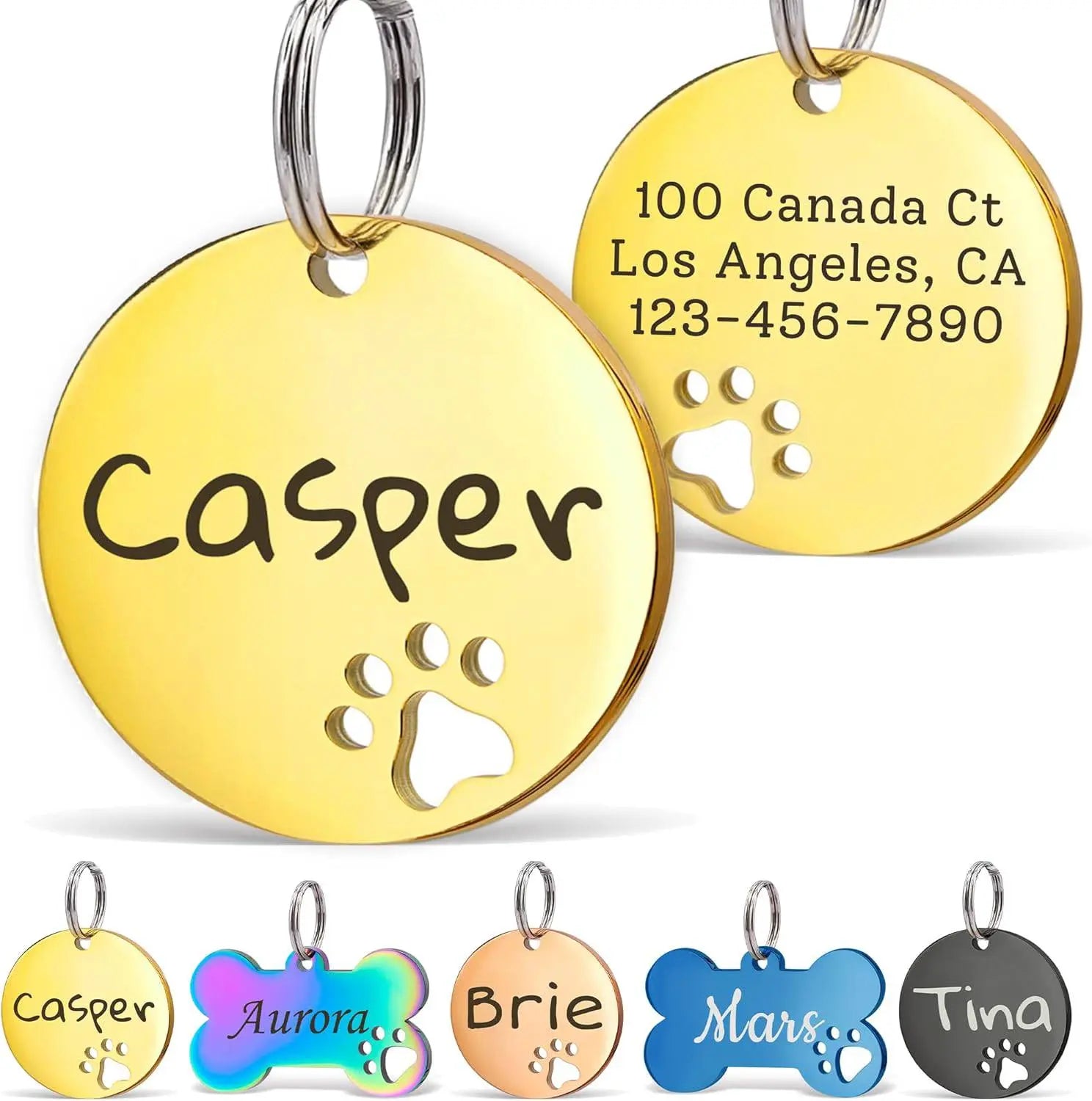 Pet Collar Engraved Tag - Micflip