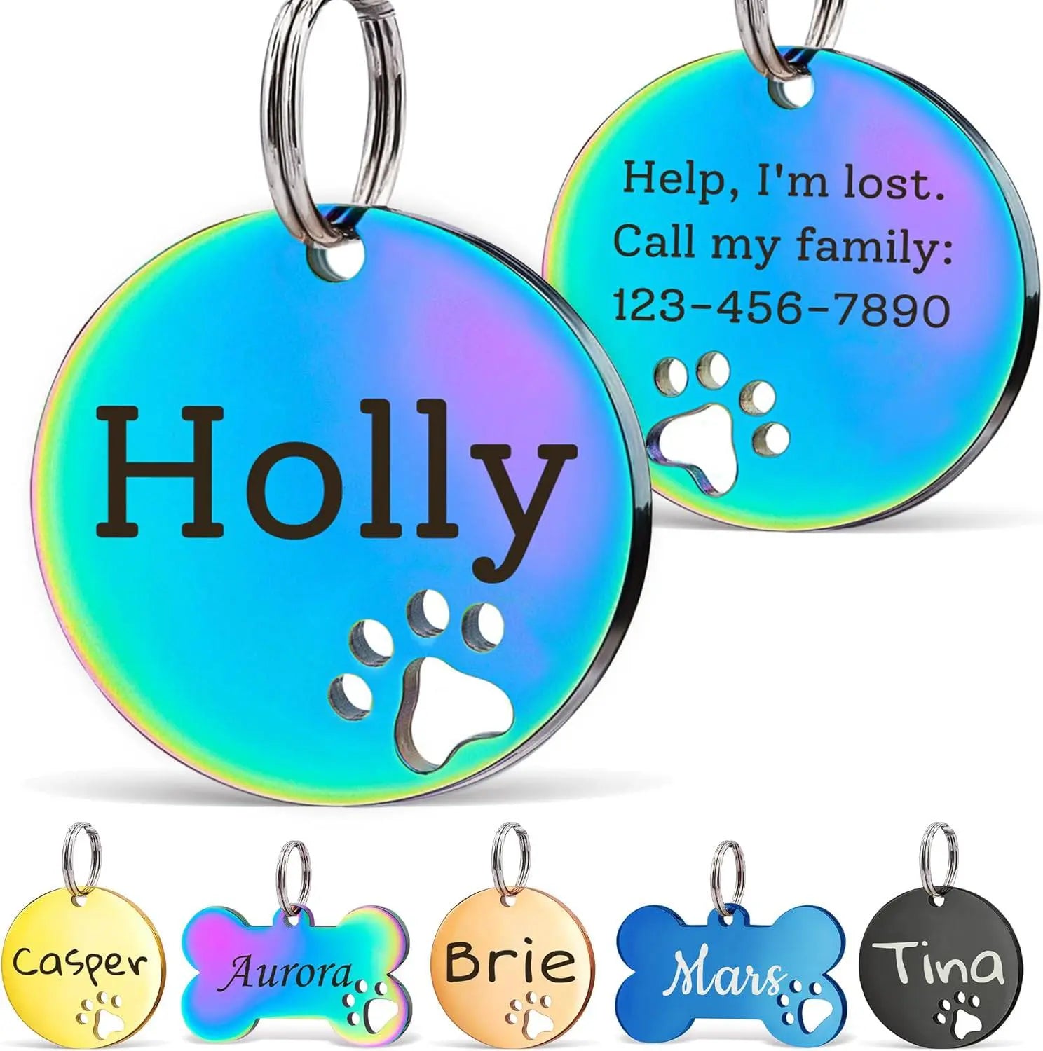 Pet Collar Engraved Tag - Micflip