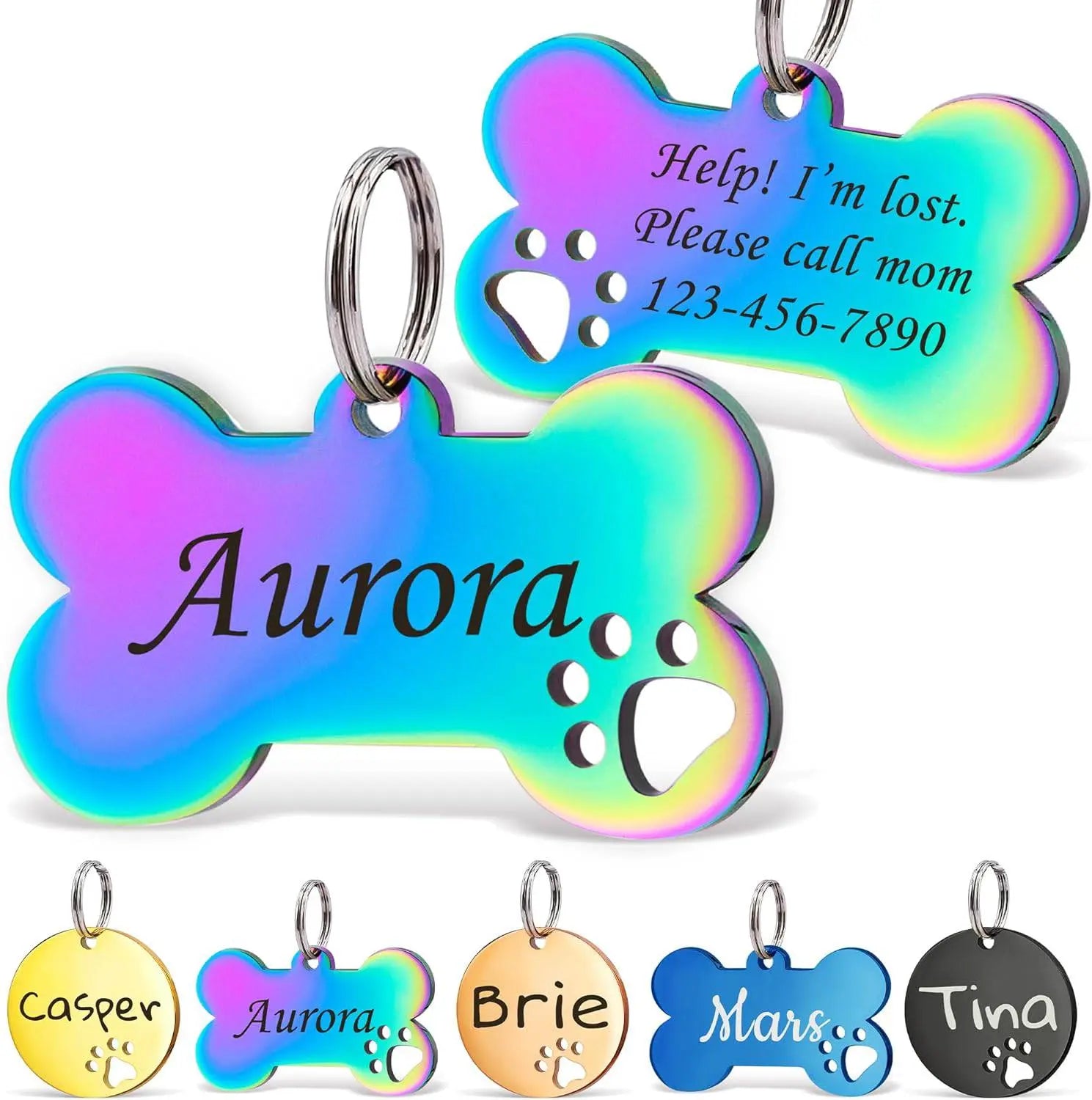 Pet Collar Engraved Tag - Micflip