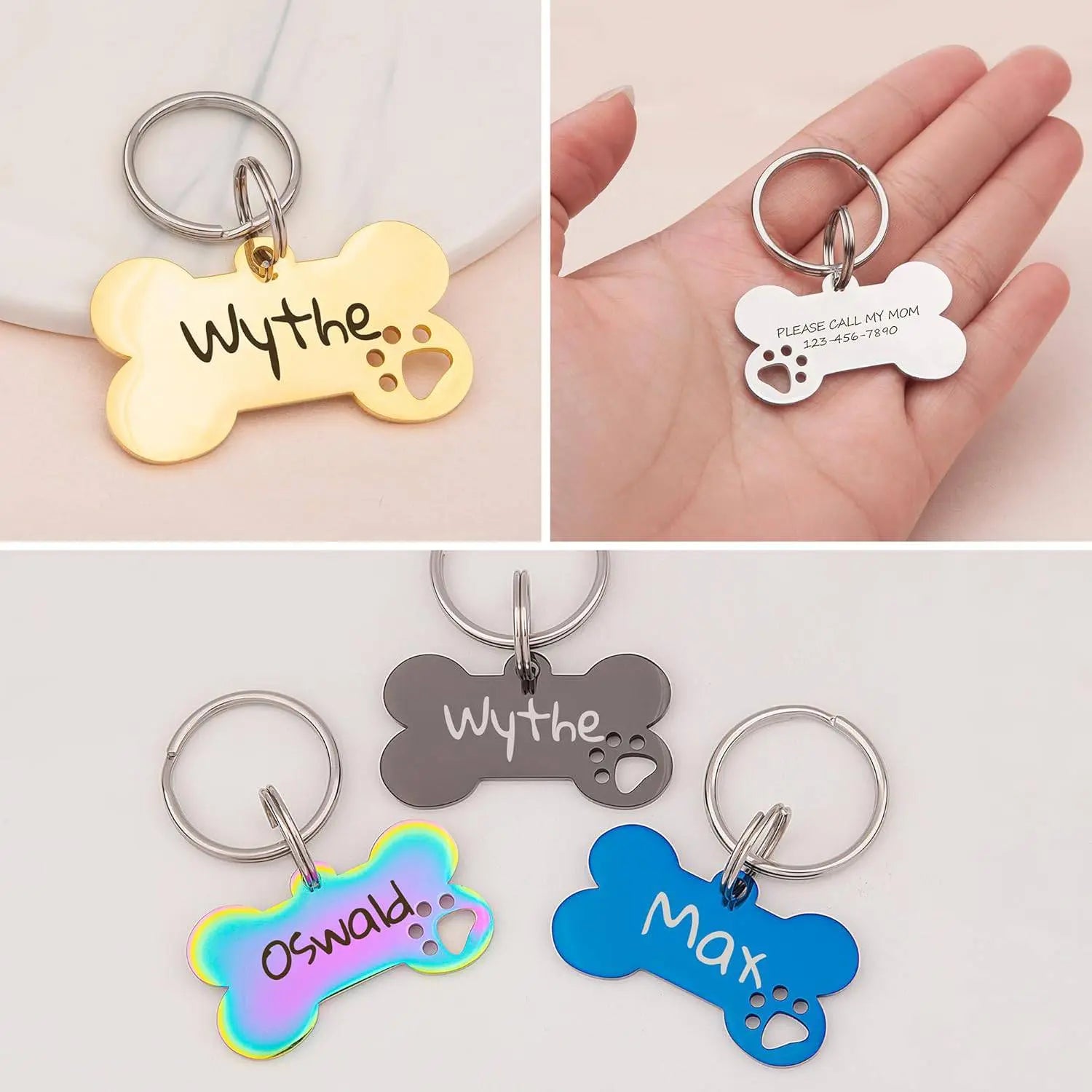 Pet Collar Engraved Tag - Micflip